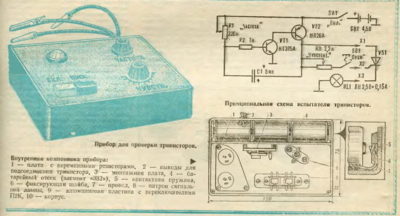 Схема для проверки тиристоров