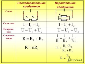 Как рассчитать мощность при последовательном соединении?